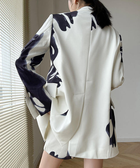 Abstract Print Tailored Shorts